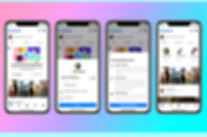 Tampilan aplikasi Messenger Room di hape 