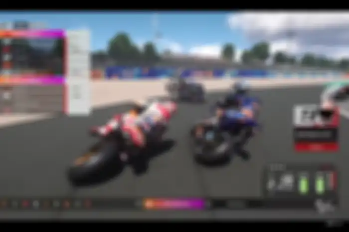 Lap pertama sempat terjatuh, Lap 10&nbsp;Penentuan Kemenangan&nbsp;Maverick Vinales Di MotoGP Virtual Race Seri 3