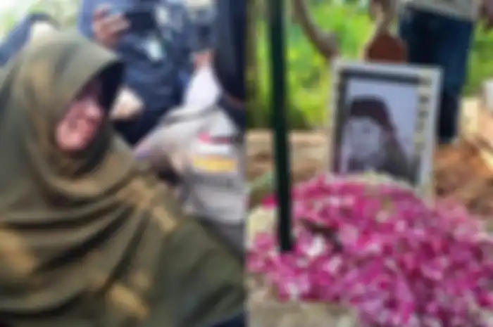 Antar Didi Kempot ke Tempat Peristirahatan Terakhir, Tangis Istri Pertama Pecah di Depan Liang Lahat sang Suami