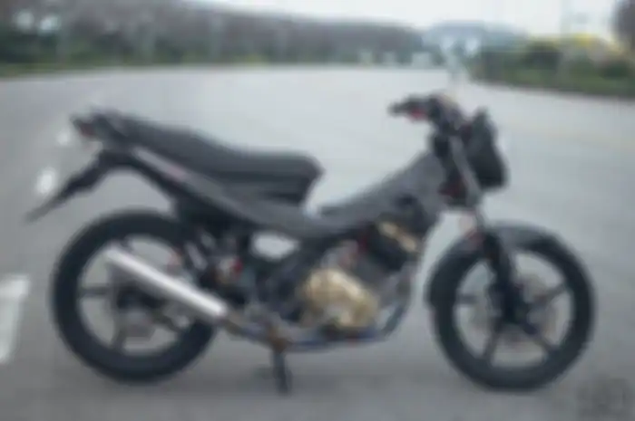 Modifikasi Suzuki Satria F150 berbaju full karbon fiber 