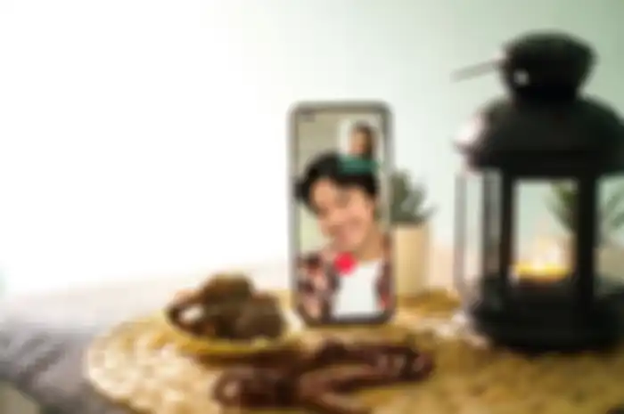 Ilustrasi video call.