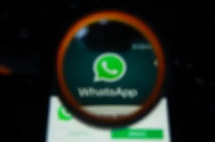 Ilustrasi aplikasi WhatsApp. 