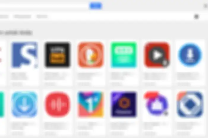 Ilustrasi aplikasi Google Play.