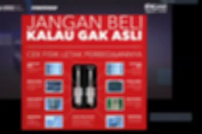 4 Perbedaan busi asli NGK dengan yang palsu.