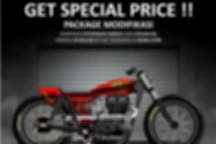 Bangun motor custom atau beli spare part custom di Rich Richie Ride Garage kini bisa dicicil.