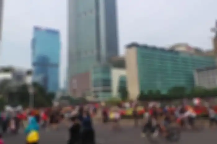 Ilustrasi car free day di Sudirman-Thamrin.