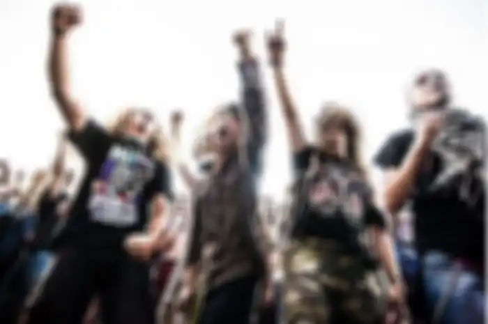 Ilustrasi fans musik metal