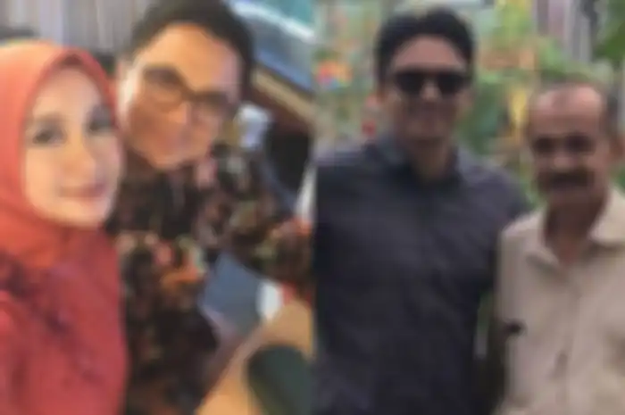 Engku Emran bersama Busyamin, ayah Laudya Cynthia Bella