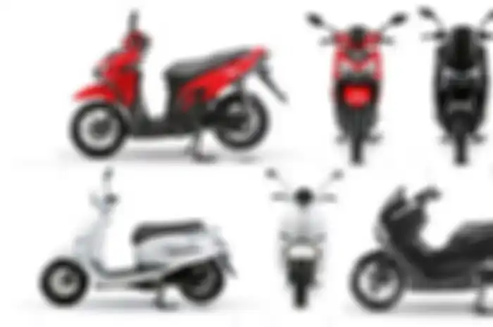 Line up skuter listrik MBI, ada yang mirip NMAX, Vario dan satu lagi skutik bergaya retro modern 