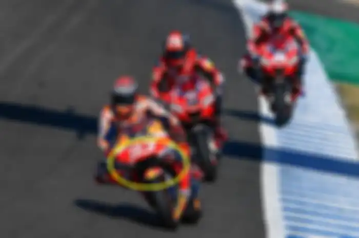 Motor MotoGP Honda RC213V yang dipakai Marc Marquez di tes MotoGP Jerez 2020, (15/7/2020) pakai aerofairing motor MotoGP musim lalu. Meskipun Marc Marquez jadi yang tercepat