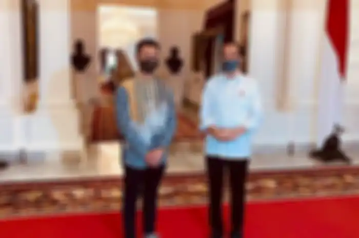 Raffi Ahmad dan Presiden Jokowi di Istana Negara, Selasa (14/7/2020)