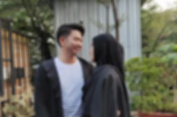 Rizki D'Academy atau Rizki DA dan istrinya, Nadya Mustika 
