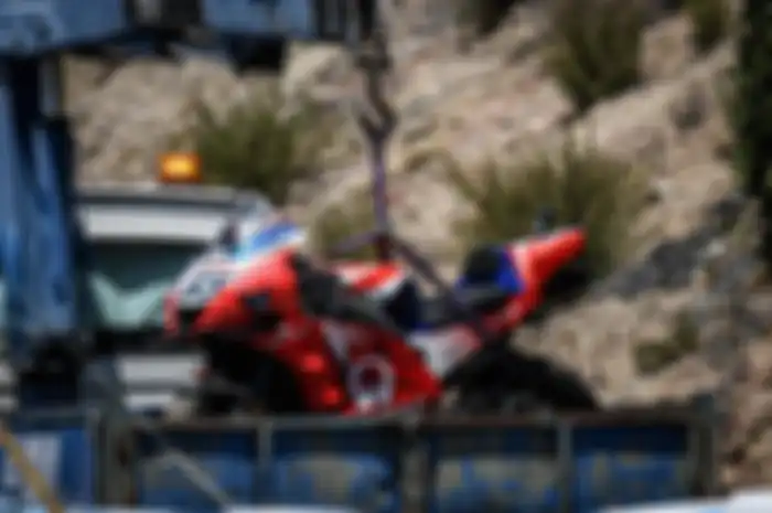 Gagal gasak podium di sirkuit MotoGP Andalusia 2020 gara-gara motor MotoGP Ducati Desmosedici GP mendadak ngebul, Francesco Bagnaia bilang begini