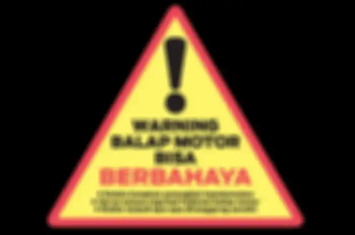 Warning! Balap motor bisa berbahaya!