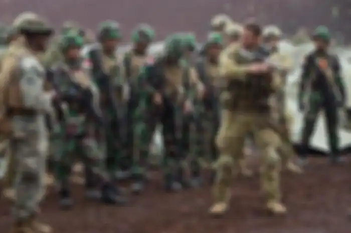 Marinir TNI AL dan AS saat latihan RIMPAC