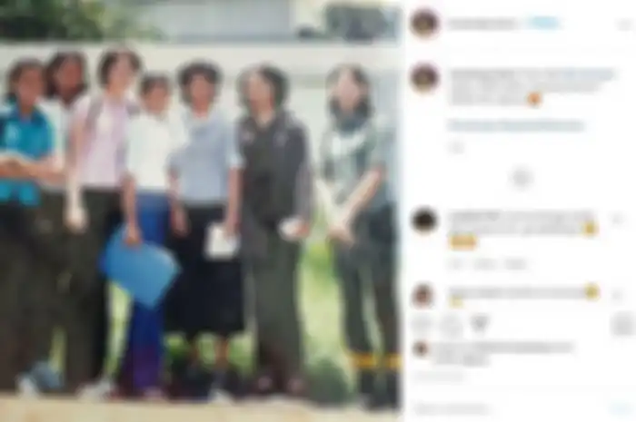 Potret Luna Maya ketika duduk di bangku SMA  