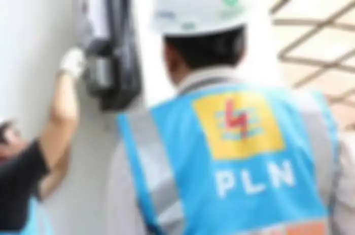 Petugas PLN saat pemeliharaan jaringan kabel listrik pln