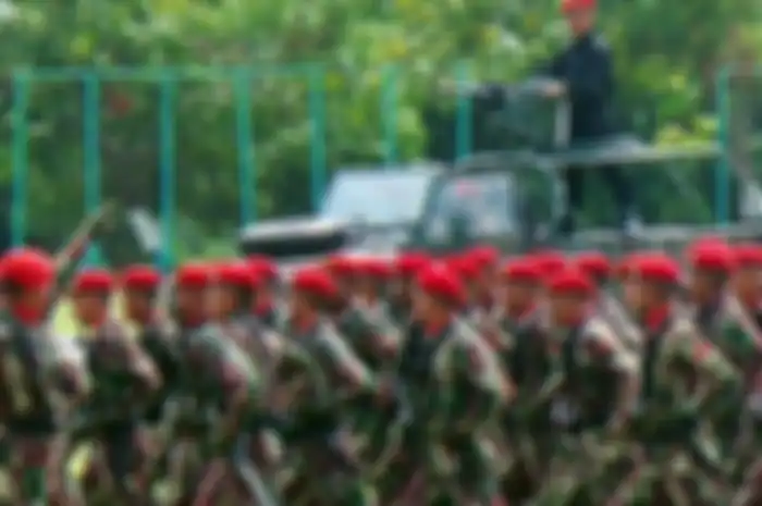 Para prajurit Kopassus Grup II Kandang Menjangan. 