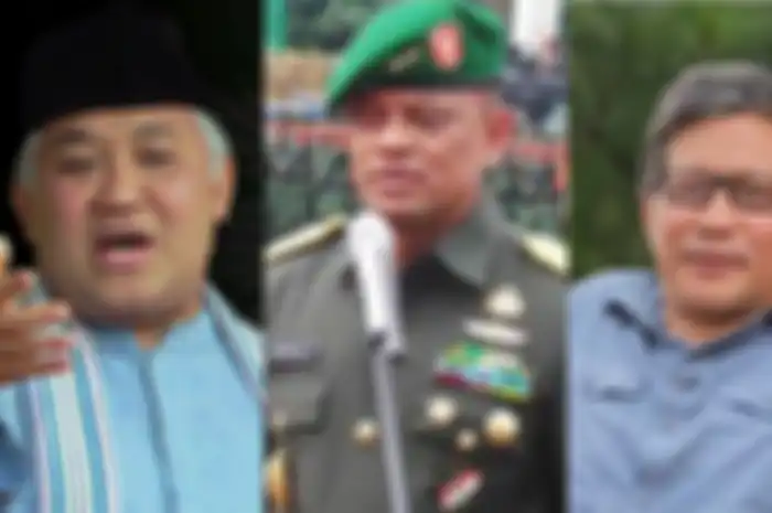Beberapa tokoh yang tergabung dalam gerakan KAMI, Din Syamsuddin, Gatot Nurmantyo, Rocky Gerung.