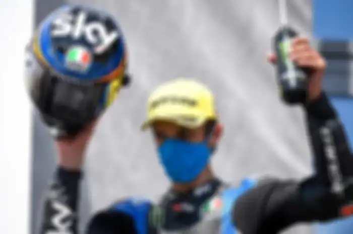Gara-gara kecelakaan parah, adik Valentino Rossi yakni Luca Marini tempati posisi puncak klasemen sementara Moto2 2020
