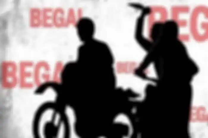 Ilustrasi. Begal bacok pemotor pakai celurit di Kemayoran, motor dibawa kabur.