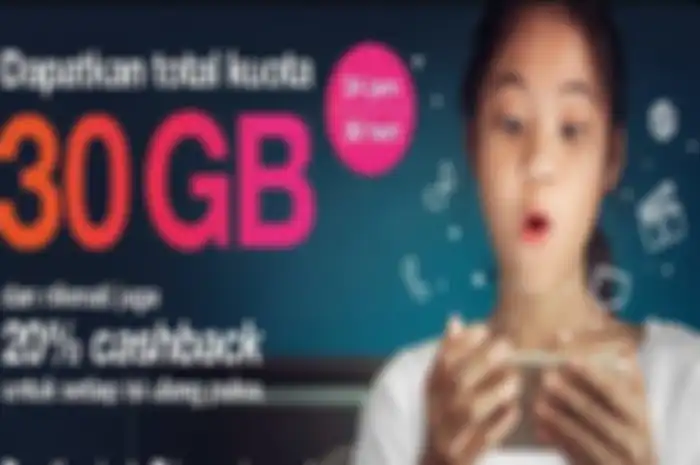 Murahnya gak kira-kira, paket kuota Tri 30 Gb 24 jam selama satu bulan cuma Rp 1, bikers makin nyaman kerja di rumah.