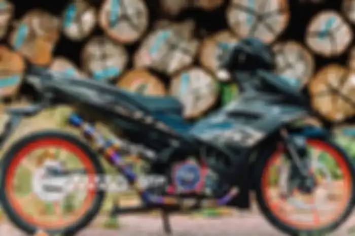 Desainnya tajam banget, Yamaha MX King 150 makin agesif dan menawan berkat part hedon ini.