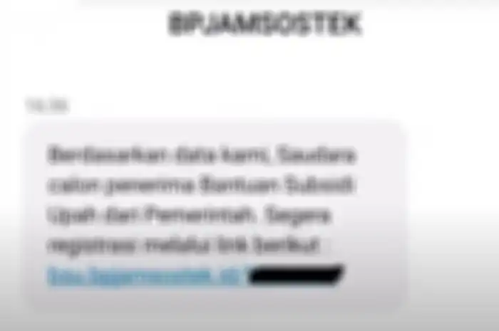 Ilustrasi SMS BSU Bantuan Subsidi Upah