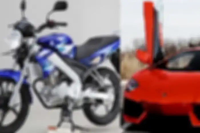  Gokil! Modifikasi Yamaha V-Ixion jadi Lamborghini, bentuk persis banget bikinan petani kreatif nih.