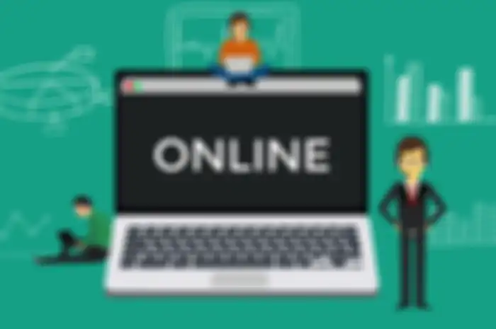 ilustrasi belajar online