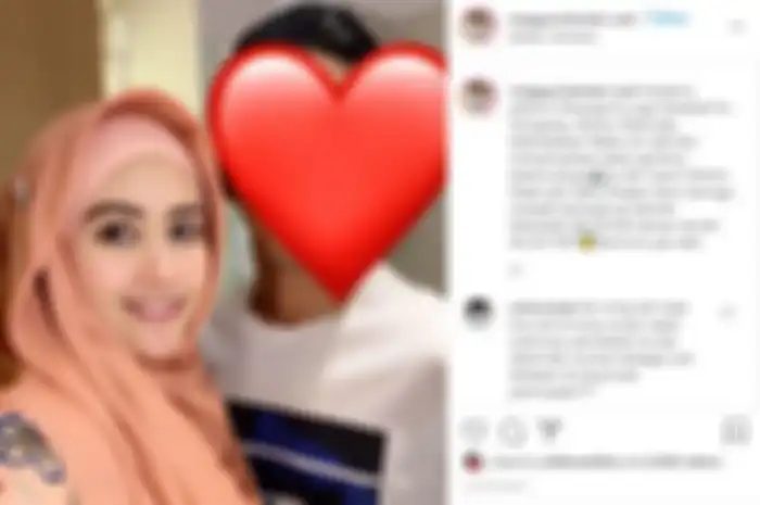 Foto Meggy Wulandari dan suami barunya yang masih disembunyikan identitasnya