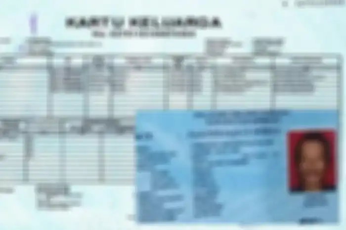 Ilustrasi nomor KTP dan KK untuk dapat bantuan pemerintah