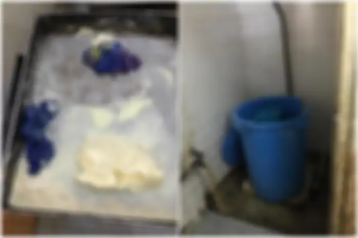 Adonan roti dibuat menggunakan air yang diambil dari toilet yang kotor.