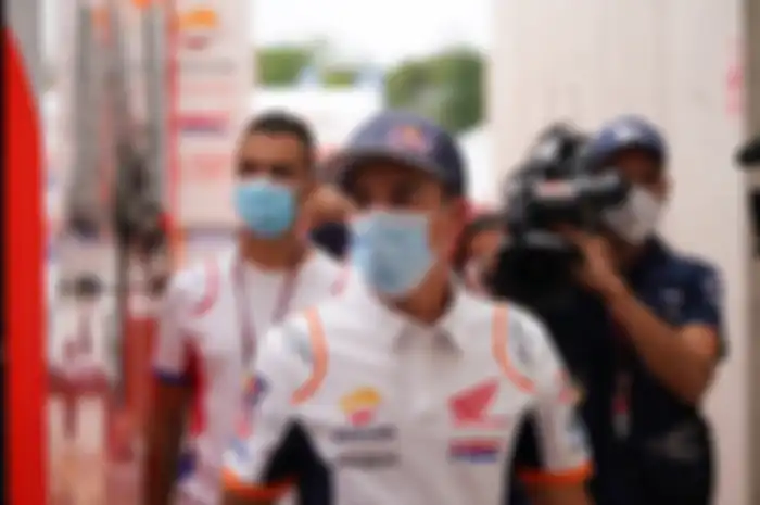 Marc Marquez ungkap terang-terangan maksud kedatangannya di sirkuit MotoGP Barcelona-Catalunya, Kamis (24/9/2020)