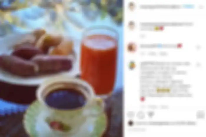 Menu sarapan sederhana Bambang Trihatmodjo dan Mayangsari.