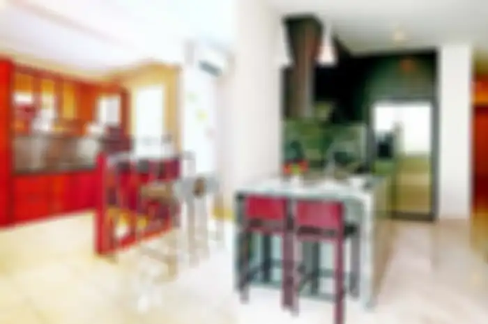 Ilustrasi dapur mungil khas dengan sentuhan personal gambarkan karakter pemilik.