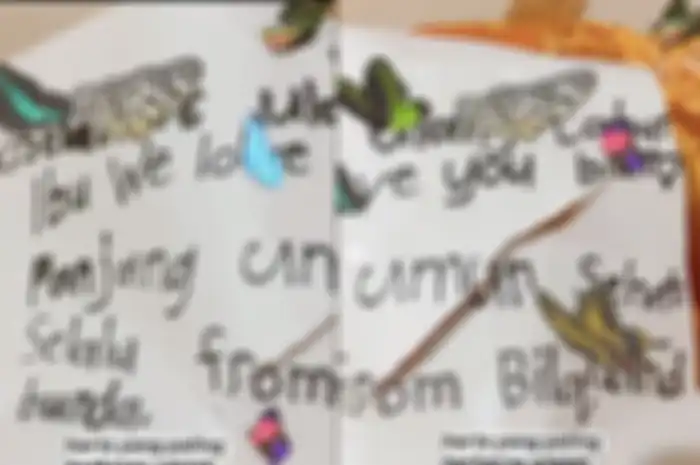 Surat serta kado untuk Umi Kalsum dari Bilqis