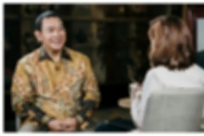 Tommy Soeharto, anak Presiden ke-2 RI Soeharto saat menjadi narasumber dalam Narasi TV bersama Najwa Shihab.