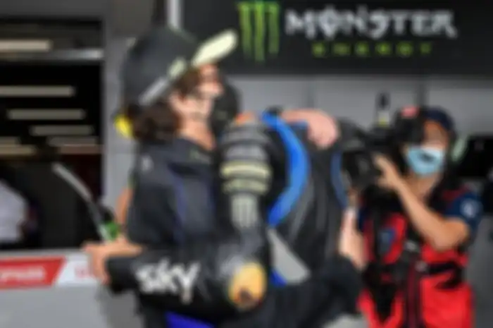 Ilustrasi. Adik Valentino Rossi crash parah di sirkuit MotoGP Prancis 2020.