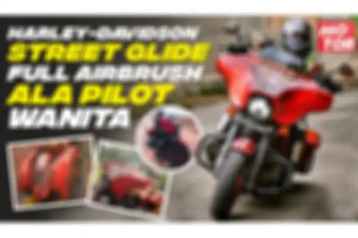 Puti Robyn bersama Harley Davidson Street Glide kesayangannya
