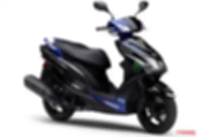Saudara Yamaha Mio, yakni Yamaha Cygnus-X dapat livery ala motor MotoGP Valentino Rossi.