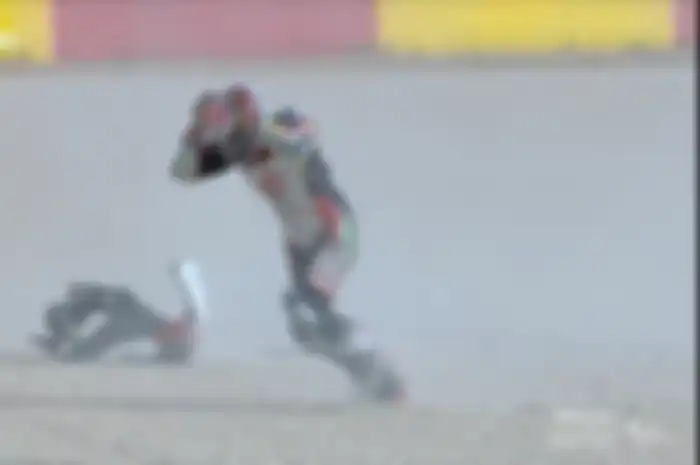 Pembalap LCR Honda Idemitsu, Takaaki Nakagami mengaku jatuhnya di MotoGP Teruel 2020 karena banyak tekanan.