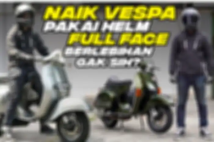 Video pilihan riding gear yang keren dan safety saat naik Vespa tua