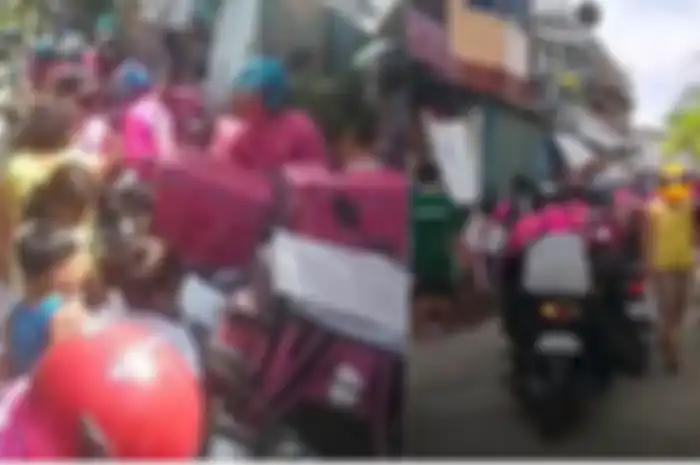 Kocak, driver ojol rame-rame anter makanan ke alamat sama, yang order malah nangis.