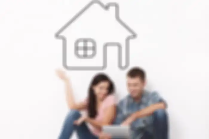 Ilustrasi milenial membeli rumah.