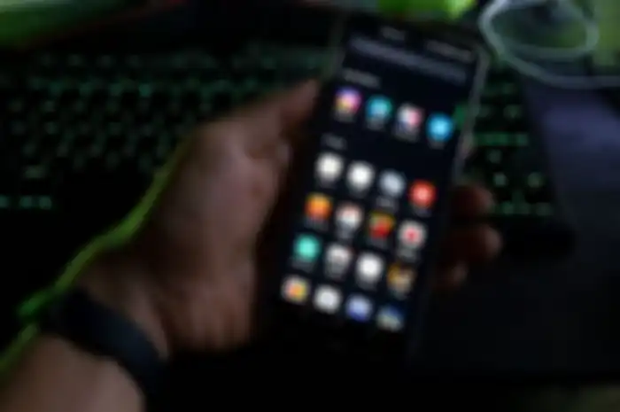 Tampilan mode drawer app Oppo Reno4 F