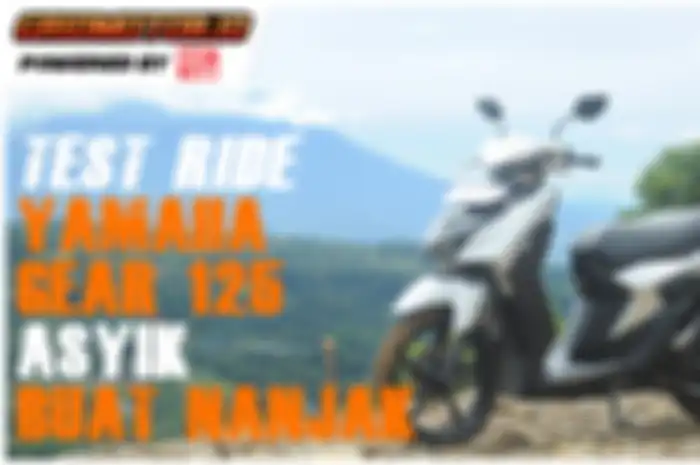 Hari Kamis (3/12) test ride Yamaha Gear 125 dari Jakarta menuju Bogor, ternyata motornya lincah dan asyik diajak nanjak.