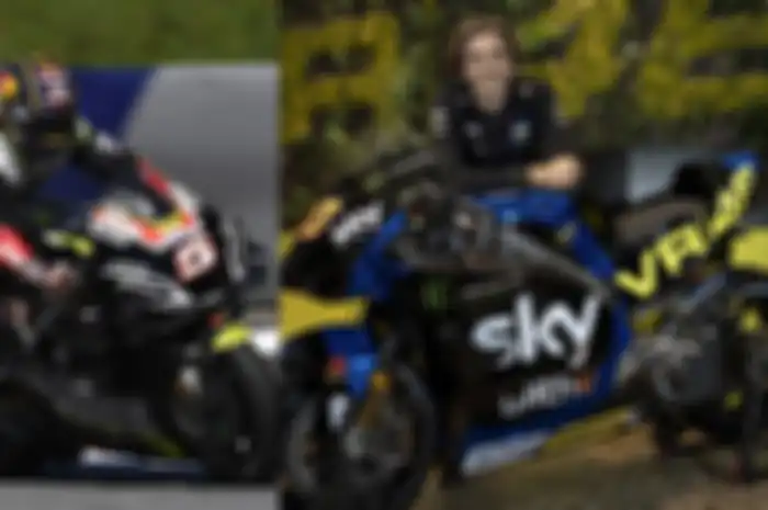 Adik Valentino Rossi Luca Marini (kanan) jalani debut MotoGP di Esponsorama Racing tahun depan. Kok livery motor MotoGP-nya gitu