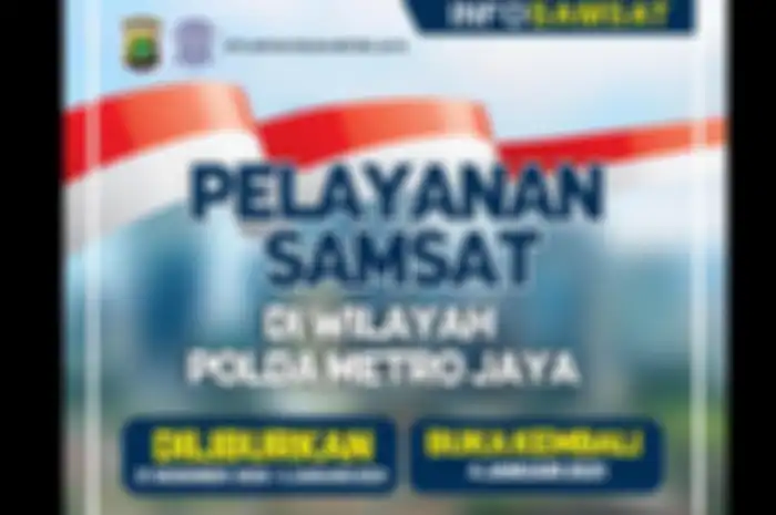 Libur Tahun Baru Samsat tutup 4 hari dan akan buka lagi awal Januari 2021  