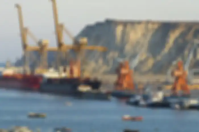 Pelabuhan Gwadar, wilayah paling barat Pakistan, yang 'diberikan' Pakistan untuk dikuasai China agar hal ini terlaksana